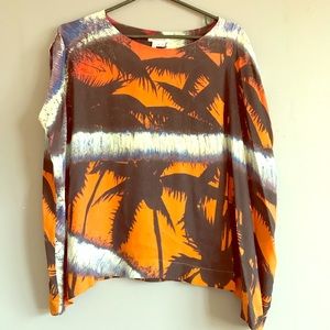 Surface To Air Silk Tropical Blouse